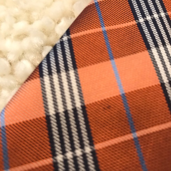 Tommy Hilfiger Orange & Navy Silk Tie ⭐️ - Picture 6 of 6